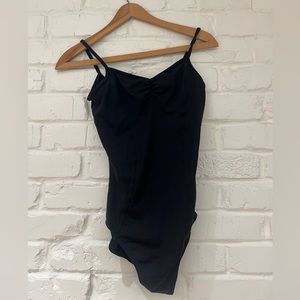 Mirella black camisole leotard -used